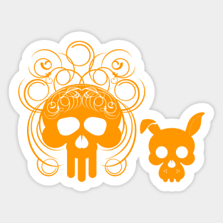 Halloween mom and dog Sticker